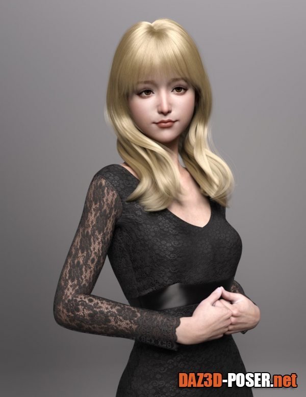 Dawnload Duola Hair for Genesis 8 and 8.1 Females for free