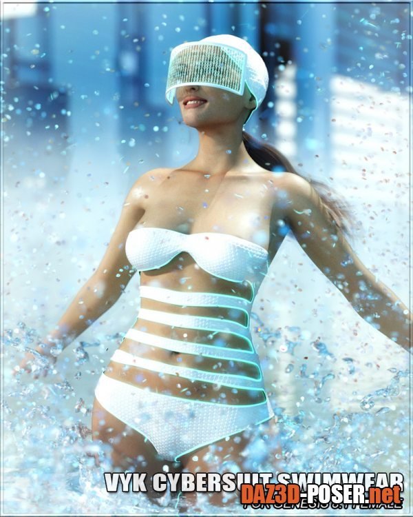 Dawnload VYK Cybersuit Swimwear for Genesis 8.1 Female for free