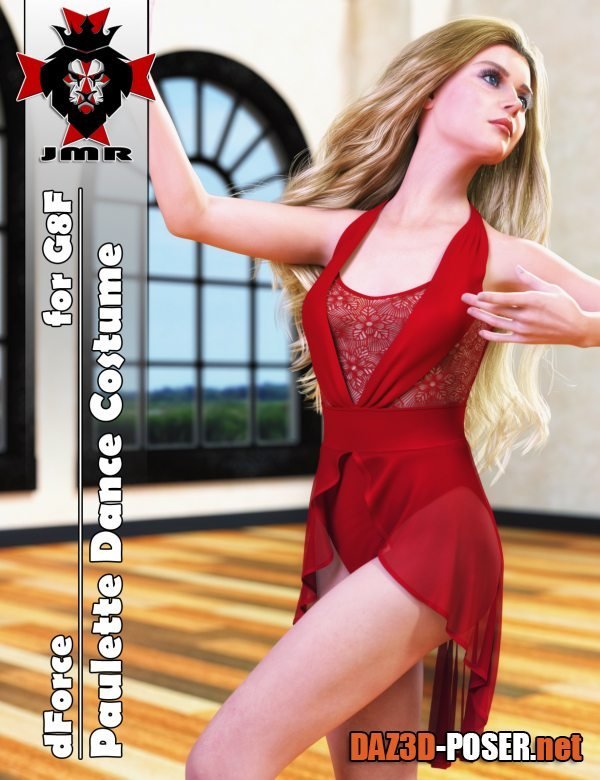 Dawnload JMR dForce Paulette Dance Costume for G8F for free