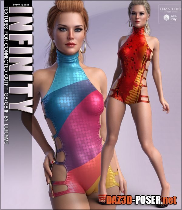 Dawnload Infinity Textures for dForce Connected Outfit for free
