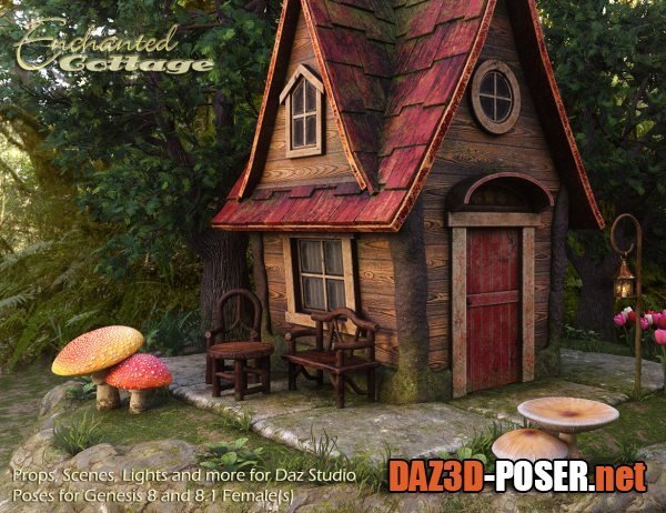 Dawnload Enchanted Cottage for DazStudio for free