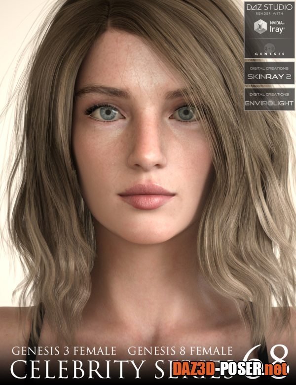 Dawnload Celebrity Series 68 for Genesis 3 and Genesis 8 Female for free
