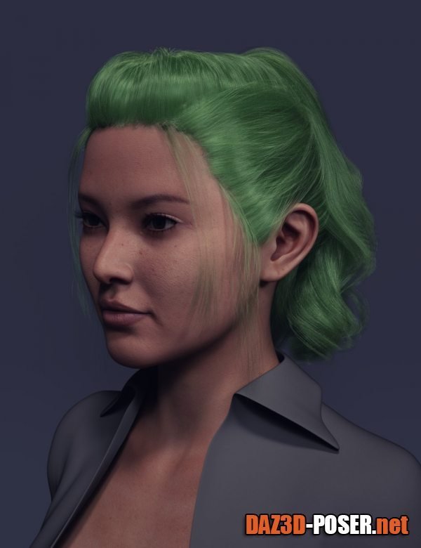 Dawnload Hll Hair for Genesis 8 and 8.1 Females for free