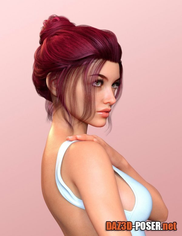 Dawnload Magical Arts Updo Hairstyle for Genesis 8.1 Females for free