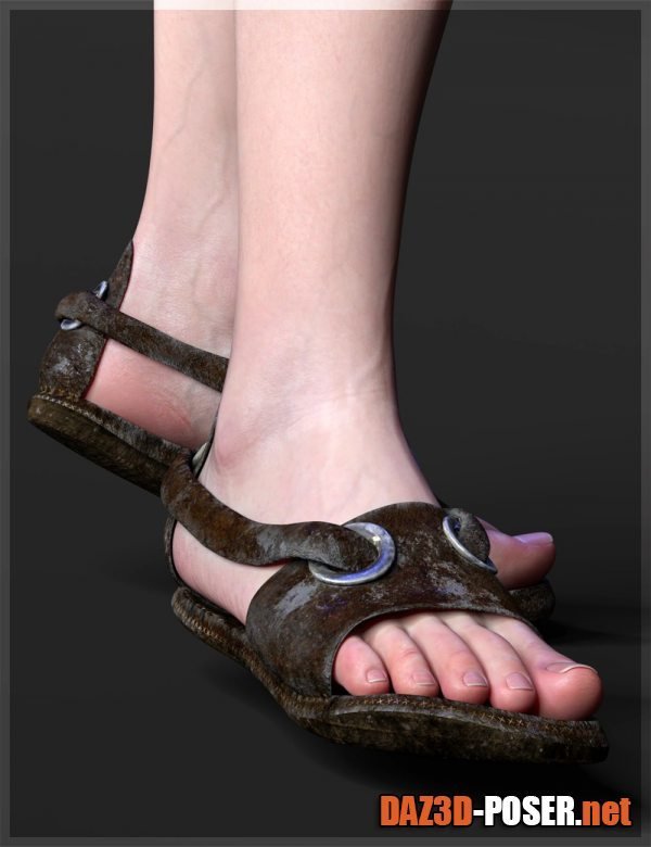 Dawnload ND Minos Sandals for Genesis 8.1 Male for free