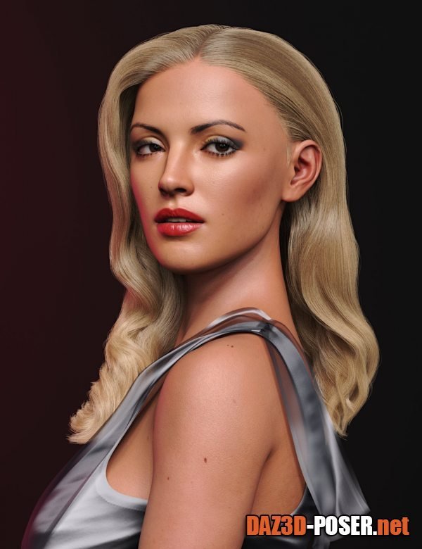 Dawnload Old Hollywood Hair for Genesis 8 and 8.1 Female for free