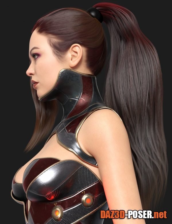 Dawnload PS Ponytail for Genesis 8 and 8.1 Female for free
