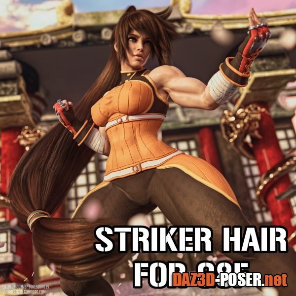 Dawnload SP3D – Striker Hair for G8F for free