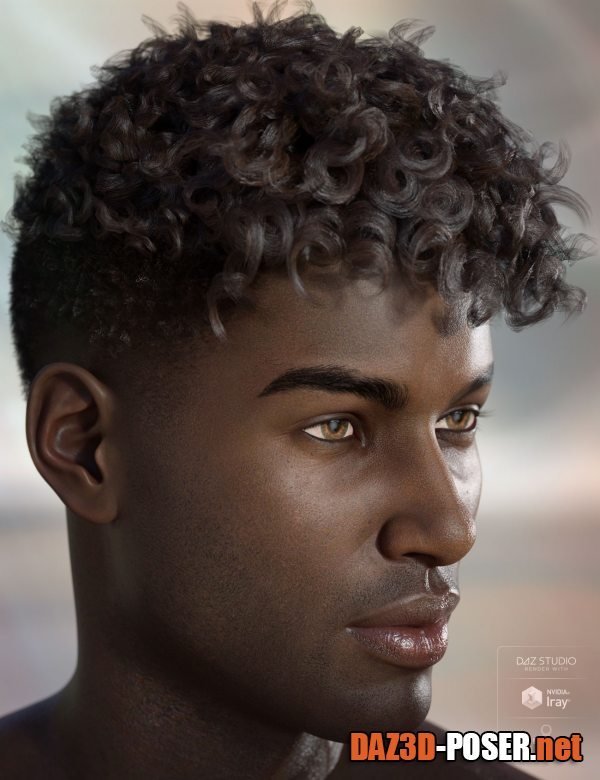 Dawnload Terran Hair for Genesis 3 and 8 Male(s) for free