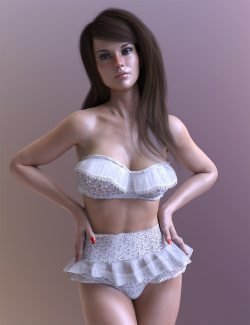 dForce X-Fashion Passionate Lace Lingerie Outfit for Genesis 8 and 8.1 Females Bundle