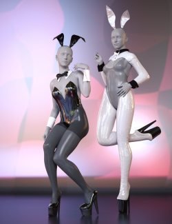 dForce Bunny Suit and Reverse Bunny Suit Bundle for Genesis 8 and 8.1 Females