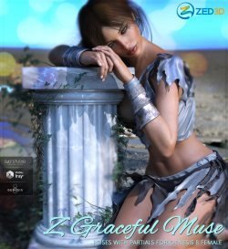 Z Graceful Muse – Poses and Partials for Genesis 8 Female
