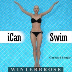 iCan SWIM, Swimming Poses for Genesis 8 Female (G8F)
