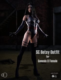 SC Betsy Outfit for Genesis 8 Female