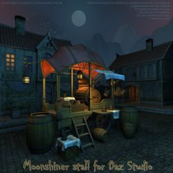 Moonshiner stall for Daz Studio