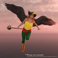 Hawkgirl Outfit For G8F