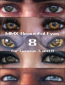MMX Beautiful Eyes 8 for Genesis 3, 8, and 8.1