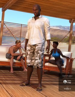 Boardwalk Casual Outfit for Genesis 8 Male(s)
