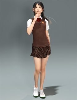 dForce Spring School Uniform for Genesis 8 and 8.1 Females