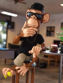 Alfred the Toon Monkey