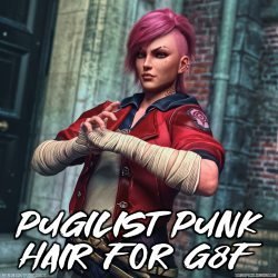 SP3D – Pugilist Punk Hair G8F
