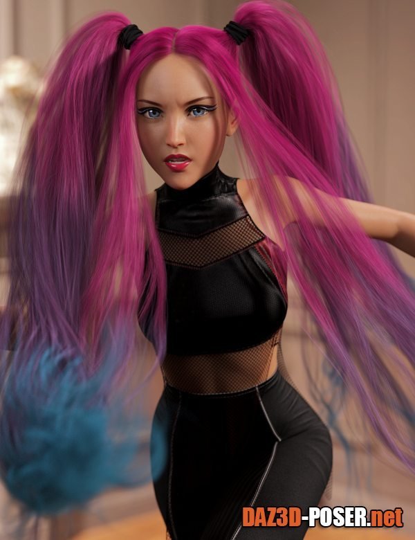 Dawnload Turbulent Pigtails Hair Texture Expansion for free