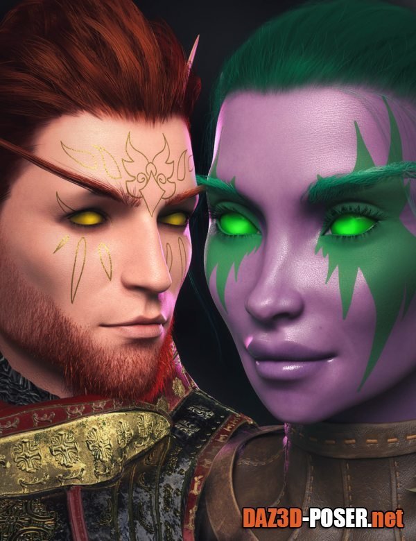 Dawnload Twizted Fantasy Markings for Genesis 8 and 8.1 Males and Females for free