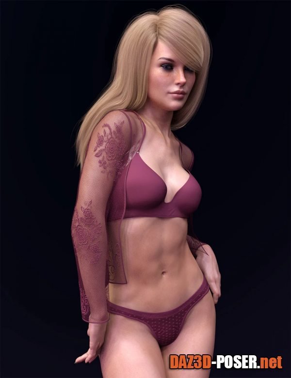 Dawnload X-Fashion Cat Ear Lingerie for Genesis 8 and 8.1 Females for free