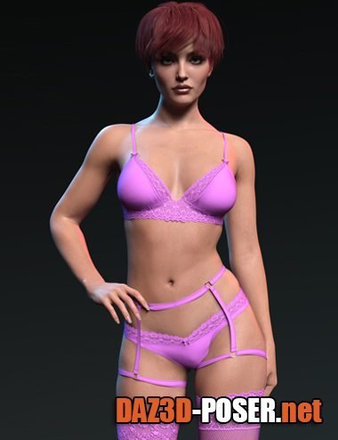 Dawnload X-Fashion Simone Lingerie Set for Genesis 8.1 Females for free