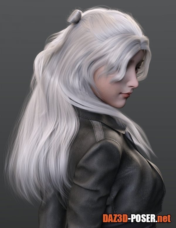 Dawnload Yifei Hair for Genesis 8 and 8.1 Females for free