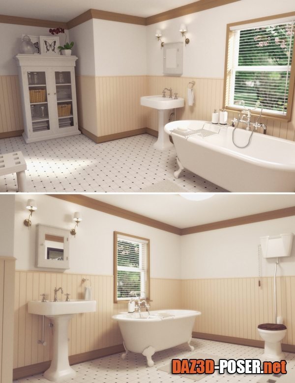 Dawnload Vintage Bathroom for free