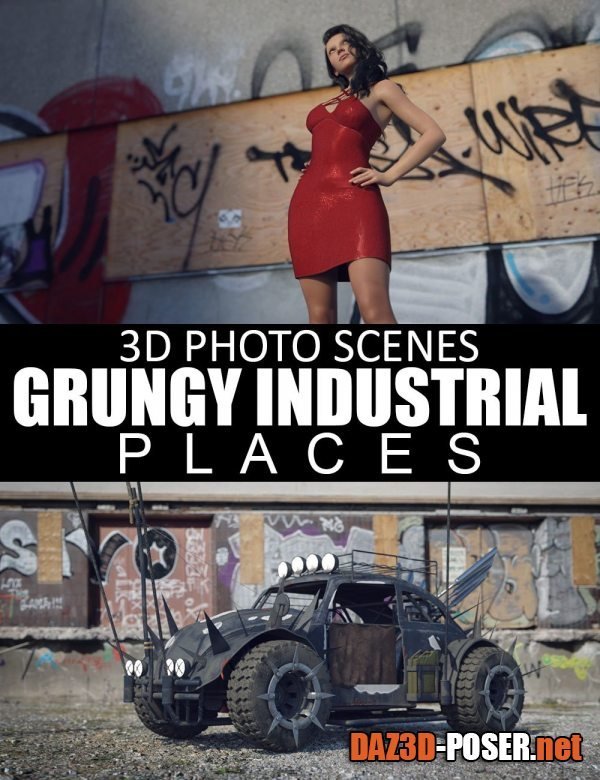 Dawnload 3D Photo Scenes – Grungy Industrial Places for free