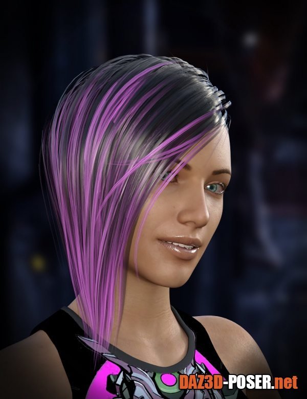 Dawnload Cyberpunk Hair for Genesis 8 Female for free