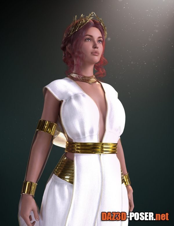 Dawnload dForce Cassandra Goddess Outfit for Genesis 8 and 8.1 Females Bundle for free