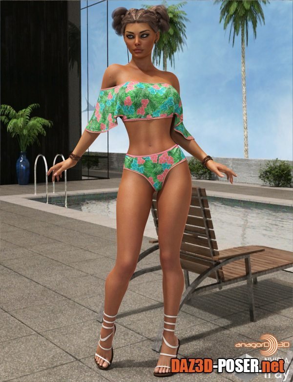 Dawnload VERSUS - dForce Beach Party Swimsuit for Genesis 8 Females for free