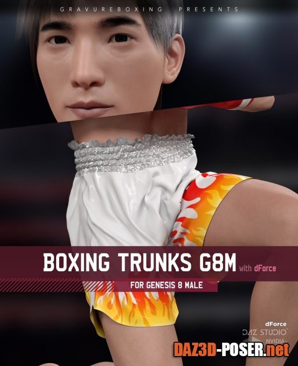 Dawnload Boxing Trunks G8M for Genesis 8 Male for free