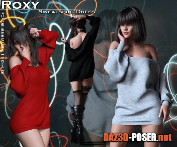 Dawnload Roxy Sweatshirt Dress for G8 and G8.1 Females for free