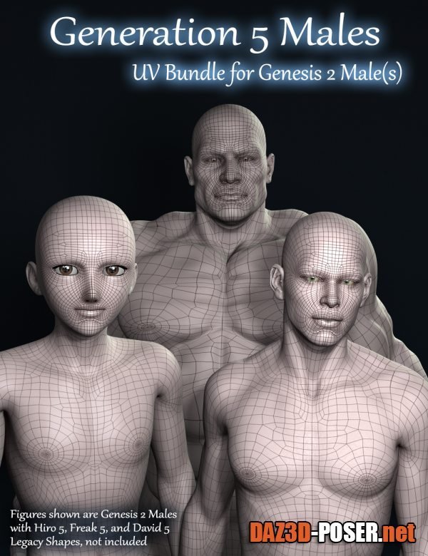 Dawnload Generation 5 UV Bundle for Genesis 2 Male(s) for free