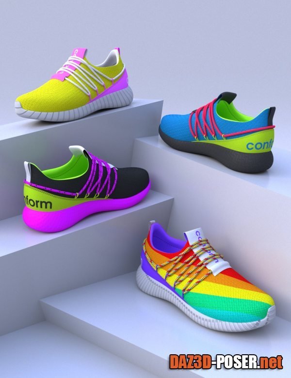 Dawnload HL Conform Sneakers for Genesis 8 and 8.1 Females for free