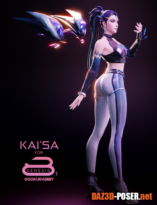 Dawnload KDA All Out Kai’Sa For Genesis 8 And 8.1 Female for free