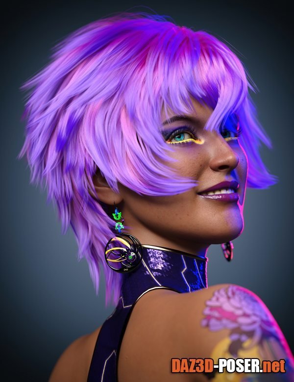Dawnload Lala Hair for Genesis 8 and 8.1 Females for free
