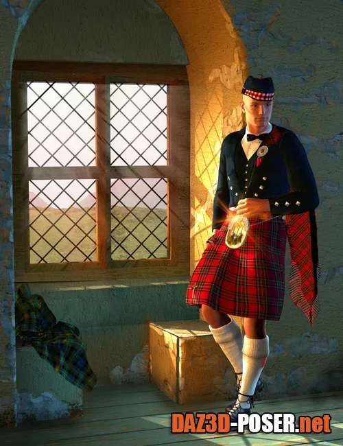 Dawnload Scottish Kilts - Prince Charlie Outfit for free