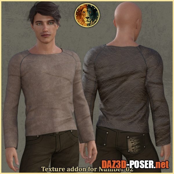 Dawnload Texture addon for Number 02 outfit for G8M for free