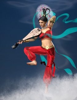 dForce MK Flying Outfit for Genesis 8 and 8.1 Females