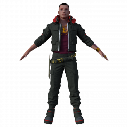 CyberPunk Jackie Welles Outfit For Genesis 8 Male