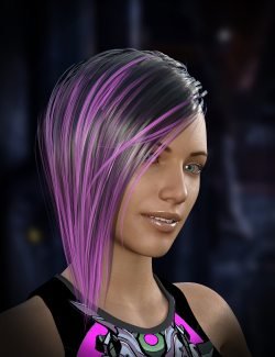 Cyberpunk Hair for Genesis 8 Female