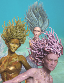 dForce Marina Mermaid Hair for Genesis 8 Females