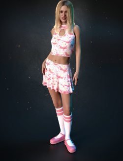 dForce Sugar Rush Outfit for Genesis 8 and 8.1 Females