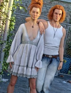 Elven Siblings Poses for Genesis 8.1 Male and Female