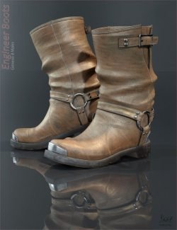 Engineer Boots for Genesis 8 Male(s)